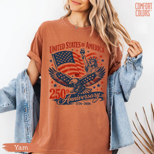 Comfort Colors America 250th Anniversary Shirt Patriotic Eagle Tee Distressed 4th Of July Shirt American Flag Shirt Patriotic Gifts 1780909320040.jpg