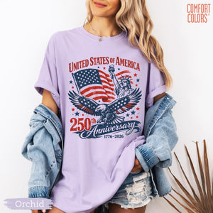 Comfort Colors America 250th Anniversary Shirt Patriotic Eagle Tee Distressed 4th Of July Shirt American Flag Shirt Patriotic Gifts 1780909320085.jpg