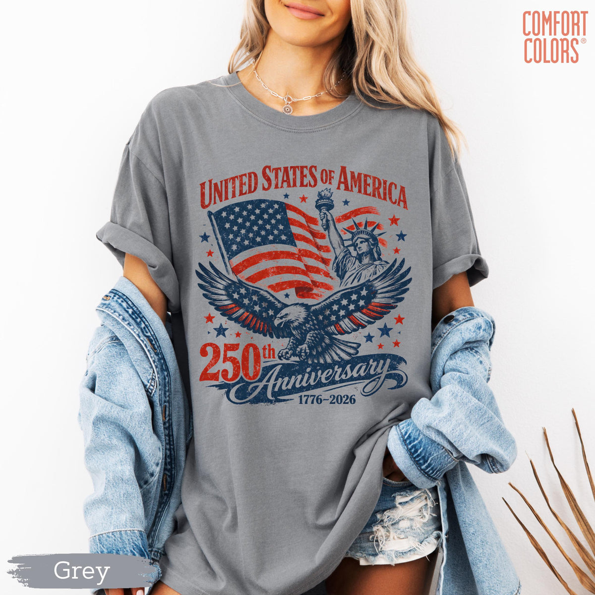 Comfort Colors America 250th Anniversary Shirt Patriotic Eagle Tee Distressed 4th Of July Shirt American Flag Shirt Patriotic Gifts 1780909320161.jpg