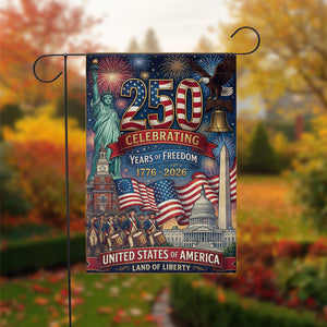 America 250 Garden Flag 1776 2026 Patriotic Anniversary Outdoor Semiquincentennial Yard Decor 1780910553729.jpg