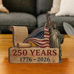 America 250 Years Wooden Block Patriotic Usa Decor 1776 2026 Liberty Statue Flag Sign Independence Day Table Decor July 4th Gift 1780971504235.jpg