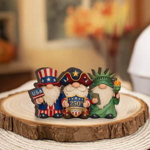 Patriotic Gnome Wooden Block Usa 250th Anniversary Decor Independence Day Gnome Sign July 4th Tiered Tray Decor Americana Gift 1780971774903.jpg