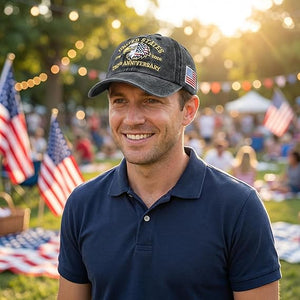 250th Anniversary Usa Hat United States 250 Year American Anniversary Baseball Cap 1776 2026 American Eagles Patriotic Embroidered Hats For Men Women Black 1780973504601.jpg