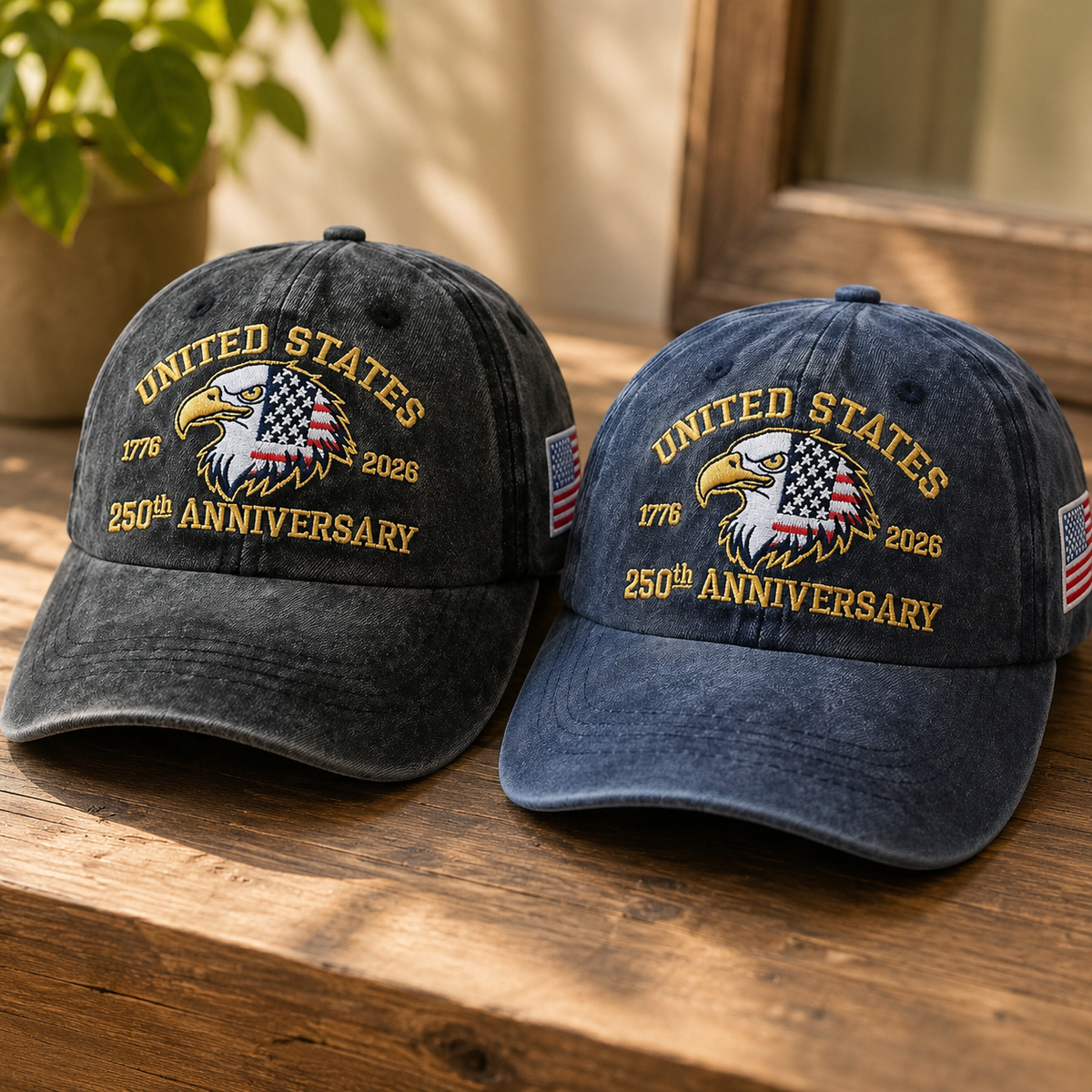 250th Anniversary Usa Hat United States 250 Year American Anniversary Baseball Cap 1776 2026 American Eagles Patriotic Embroidered Hats For Men Women Black 1780973513584.png