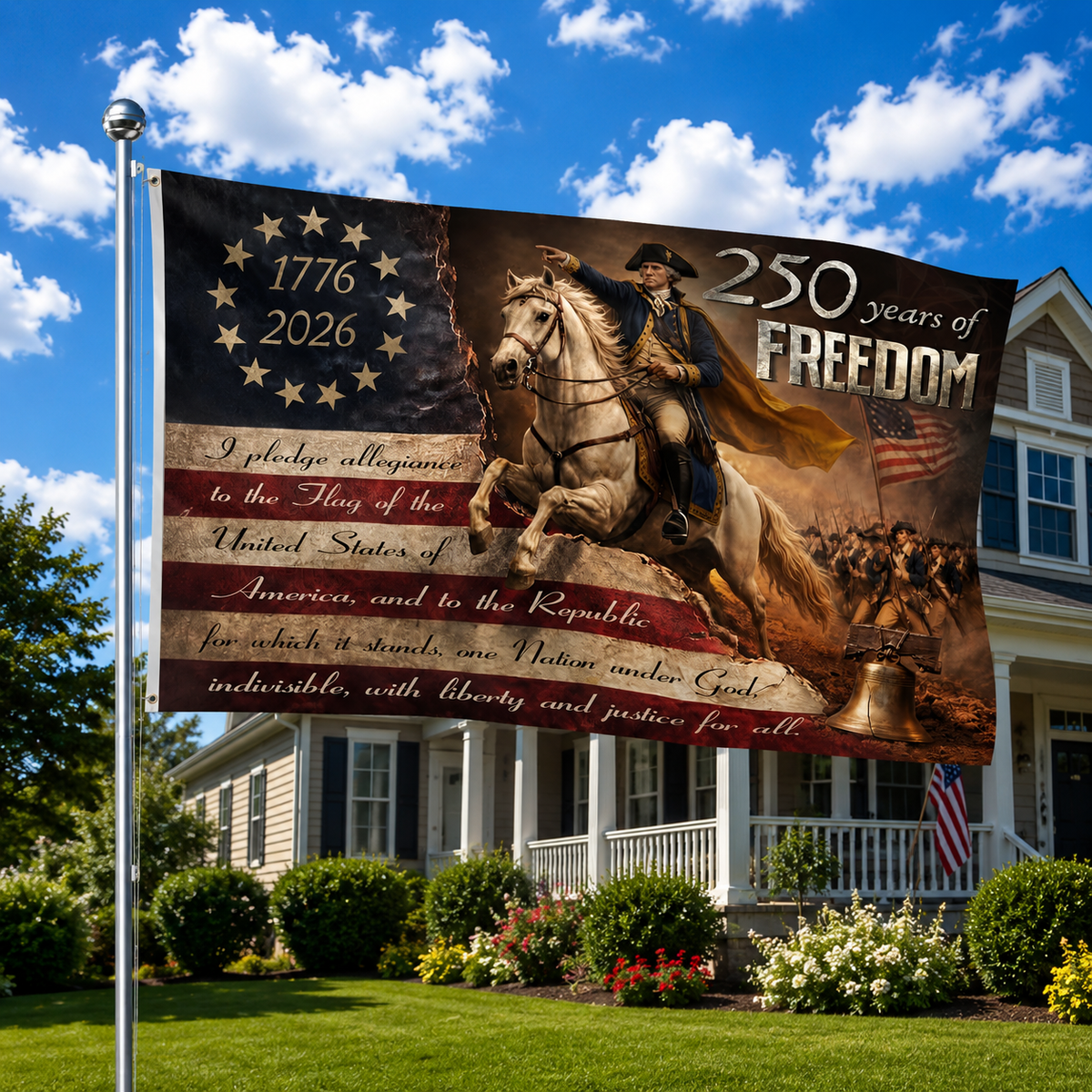 250th Anniversary Banner 250 Years Of Freedom Flag 250 Anniversary Usa Flag With Brass Grommets Front  Back Printed Patriotic Flags Decor House American Flags With Eagle 1780978221428.png