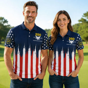 America 250 Polo Shirt For Men Freedom 1776 2026 Patriotic Button Up July 4th Polo Shirt Vintage Usa Anniversary Shirt 1780989008615.jpg