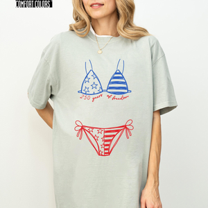 Comfort Colors 250 Years Of Freedom Shirt American Flag Bikini 250th Birthday T Shirt Patriotic Bikini Tee 1780998856710.png
