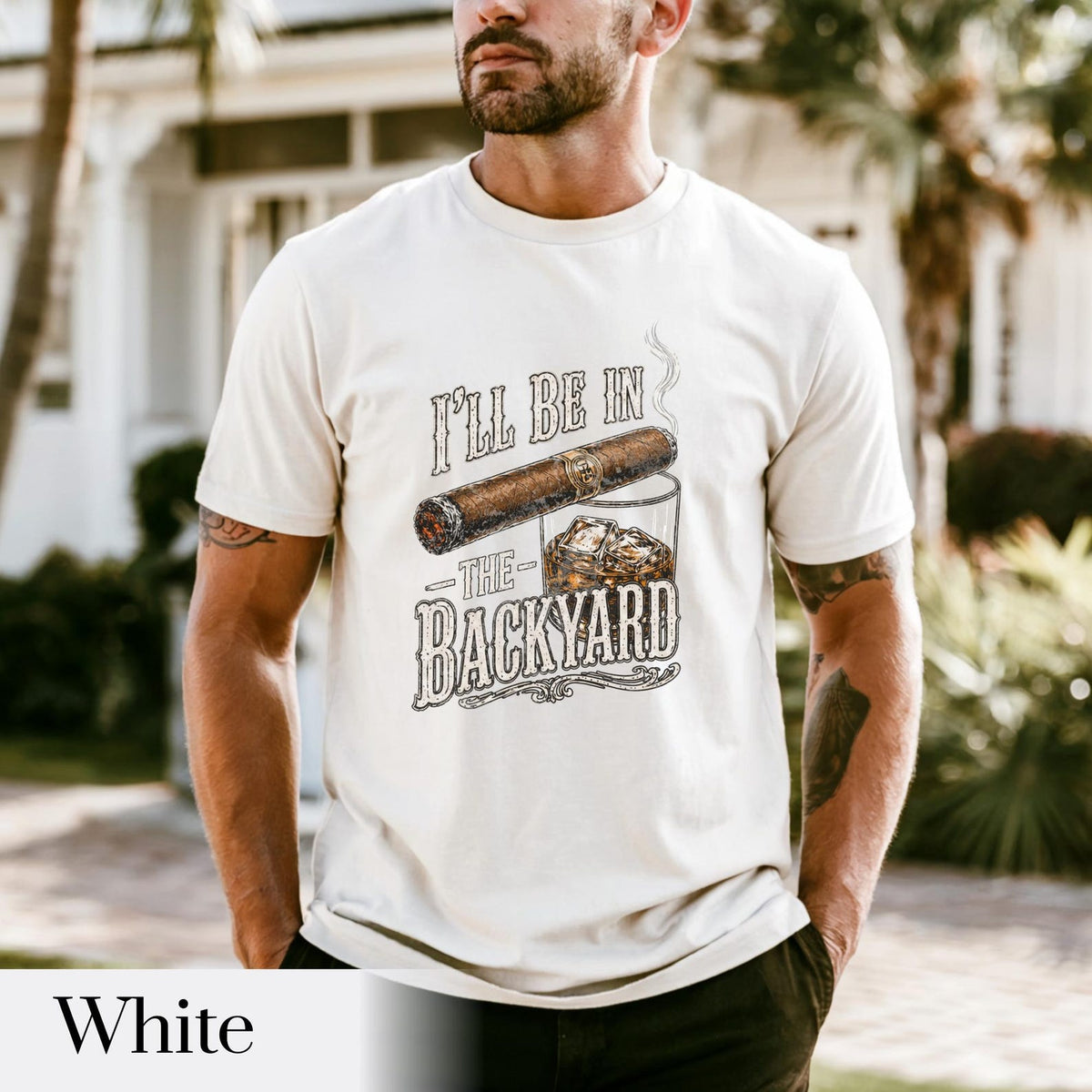 Comfort Colors Ill Be In The Backyard T Shirtfunny Cigar Whiskey Teefathers Day Giftmens Backyard Bbq Shirtwhiskey  Cigar Lover Gift 1781066438038.jpg