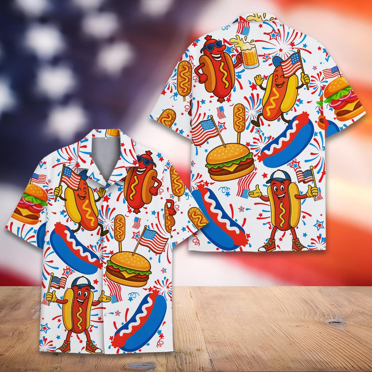 Hot Dog Burger American Flag Hawaiian Shirt For Men Women Youth Funny Foodie Patriotic Button Down 4th Of July Shirt Short Sleeve 1781067370468.jpg