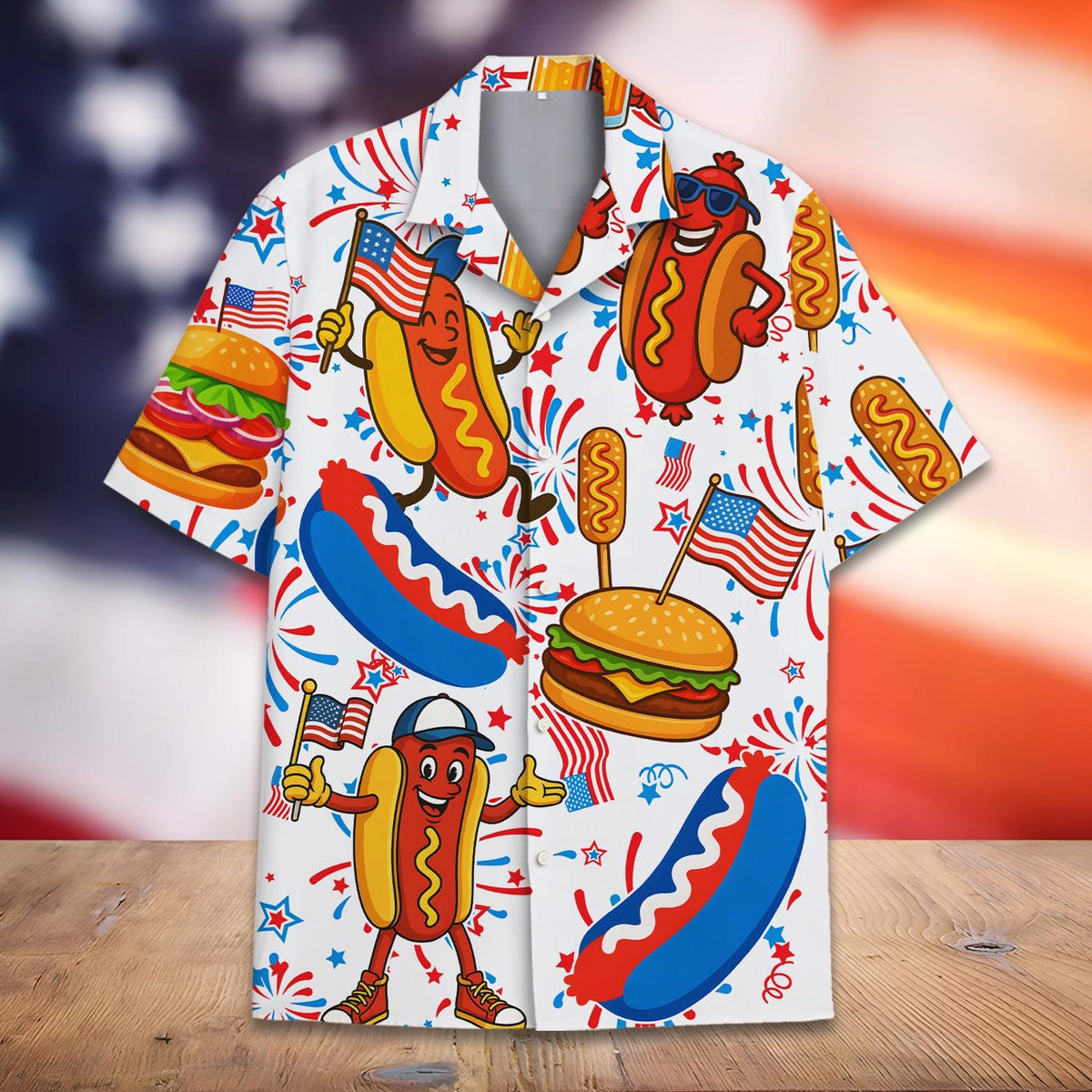 Hot Dog Burger American Flag Hawaiian Shirt For Men Women Youth Funny Foodie Patriotic Button Down 4th Of July Shirt Short Sleeve 1781067370498.jpg
