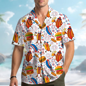 Hot Dog Burger American Flag Hawaiian Shirt For Men Women Youth Funny Foodie Patriotic Button Down 4th Of July Shirt Short Sleeve 1781067565077.jpg