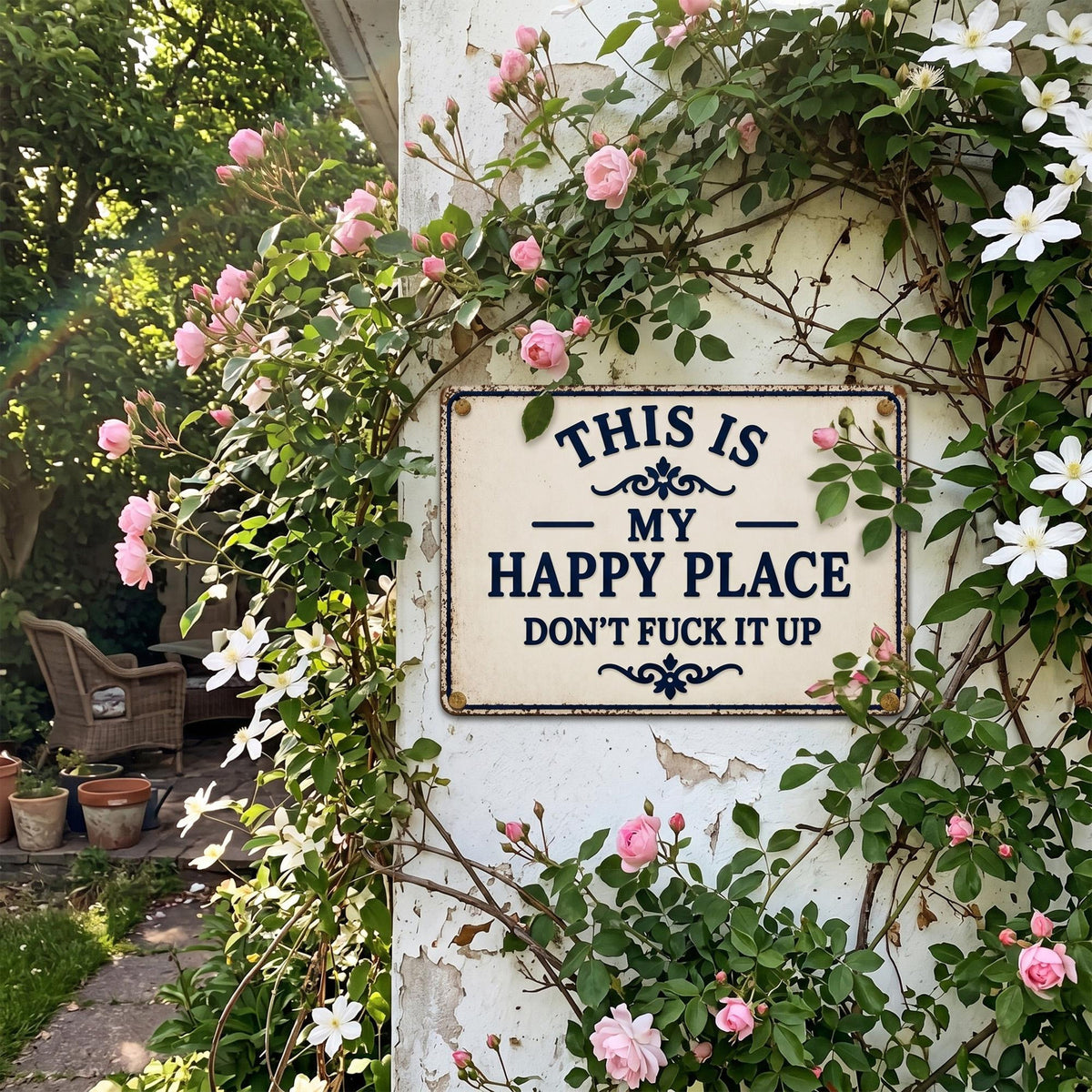 Custom Happy Place Metal Sign Personalized Patio Garden Sign Funny Farmhouse Porch Decor 1781075694962.jpg