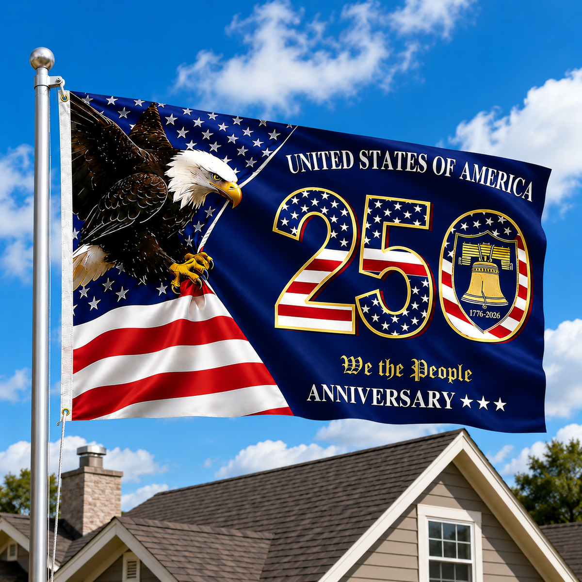 Anniversary Flag Double Sided Usa Semiquincentennial 1776 2026 Flag Patriotic United States Flags For Outside Home Yard Decor Eagle  Bell 1781144326760.png