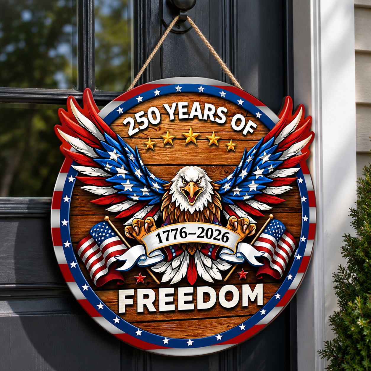 Us 250th Anniversary Decoration Wooden Eagle Door Sign 250 Years Of Freedom Wreath For Front Door Wall Signs Decor For 4th Of July Home Decor Outdoor Indoor Party Supply 1781144942968.png