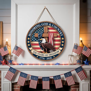 250th Anniversary Wooden Door Sign 4th Of July Door Decoration Sign250 Years Of Freedom 1781145133800.jpg