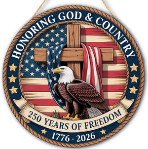 250th Anniversary Wooden Door Sign 4th Of July Door Decoration Sign250 Years Of Freedom 1781145133817.jpg
