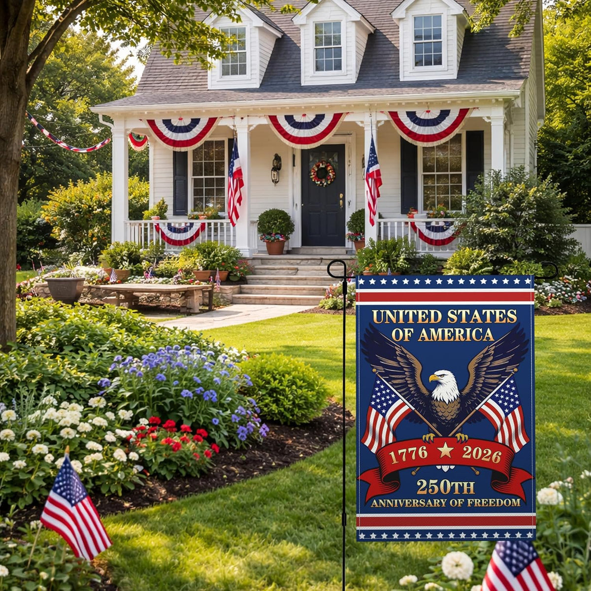 250 Anniversary Usa Flag 1776 2026 250th Anniversary Flag America 250 Garden Flag Garden Flags 12x18 Inch 250 Anniversary Usa Merchandise 1781145398027.jpg