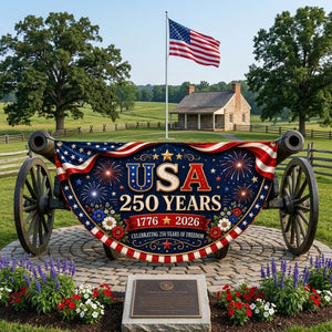 Usa 250th Anniversary Banner America 250 Years Fan Flag 1776 2026 Patriotic Porch Decor Fourth Of July Fence Banner 1781165094217.jpg