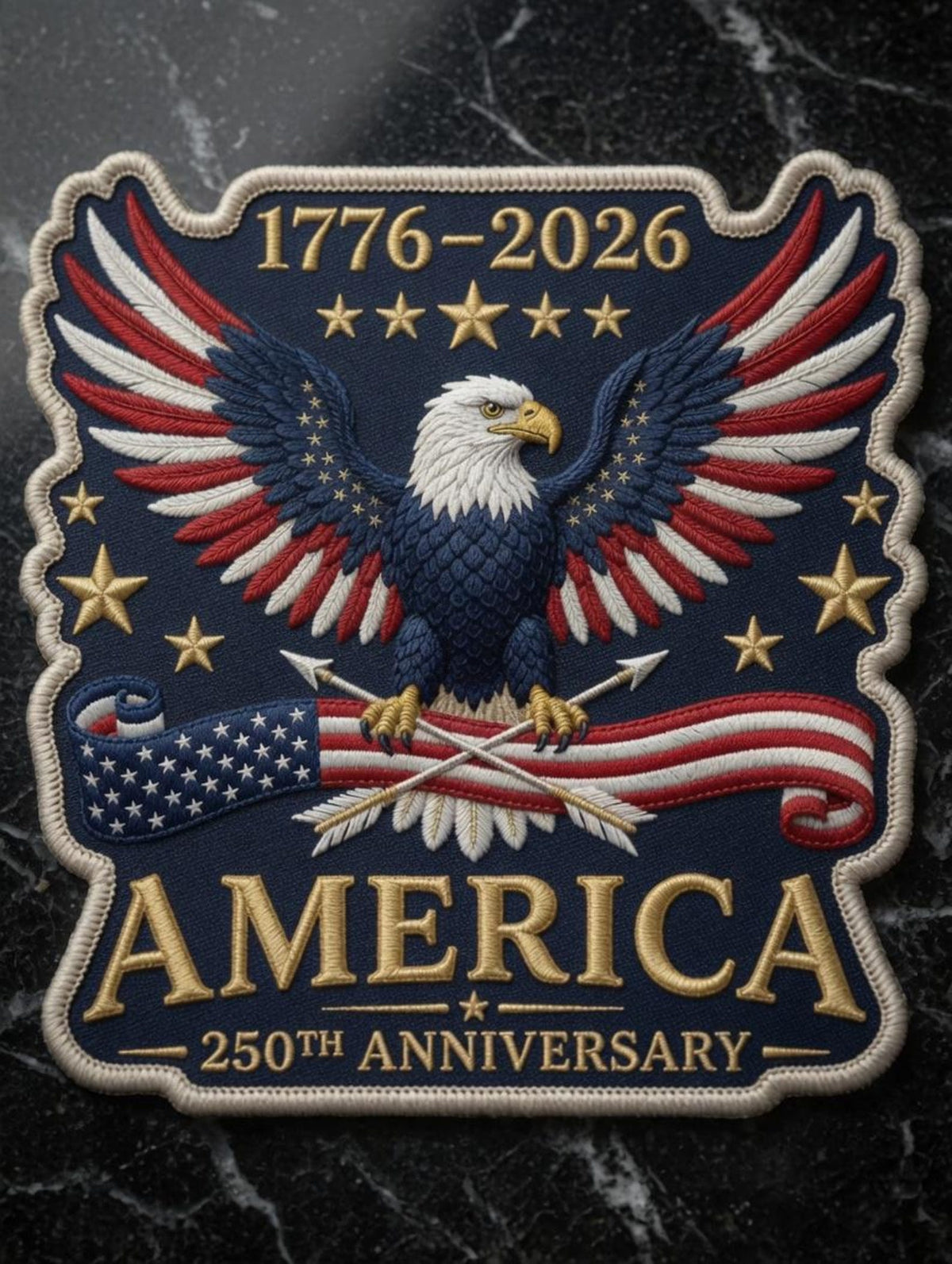 Usa 250th Anniversary Embroidered Patch United States 1776 2026 Embroidered Patch 1781165556497.jpg