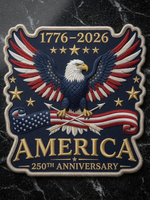 Usa 250th Anniversary Embroidered Patch United States 1776 2026 Embroidered Patch 1781165556497.jpg