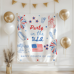 Party In The Usa Banner Fourth Of July Banner 4th Of July Decorations Party In The Usa Decorations Independence Day Sign Custom Banner 1781168086579.png