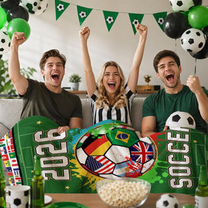 World Soccer 2026 Throw Blanket Soccer Season Game Day Blanket For Boys Soft Flannel Football Fan Blanket For Couch Bed 2026 World Cup Decor Gift For Men Women Kids 1781231735747.jpg