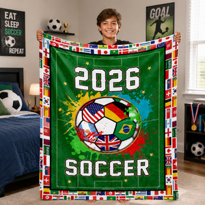 World Soccer 2026 Throw Blanket Soccer Season Game Day Blanket For Boys Soft Flannel Football Fan Blanket For Couch Bed 2026 World Cup Decor Gift For Men Women Kids 1781231911122.png