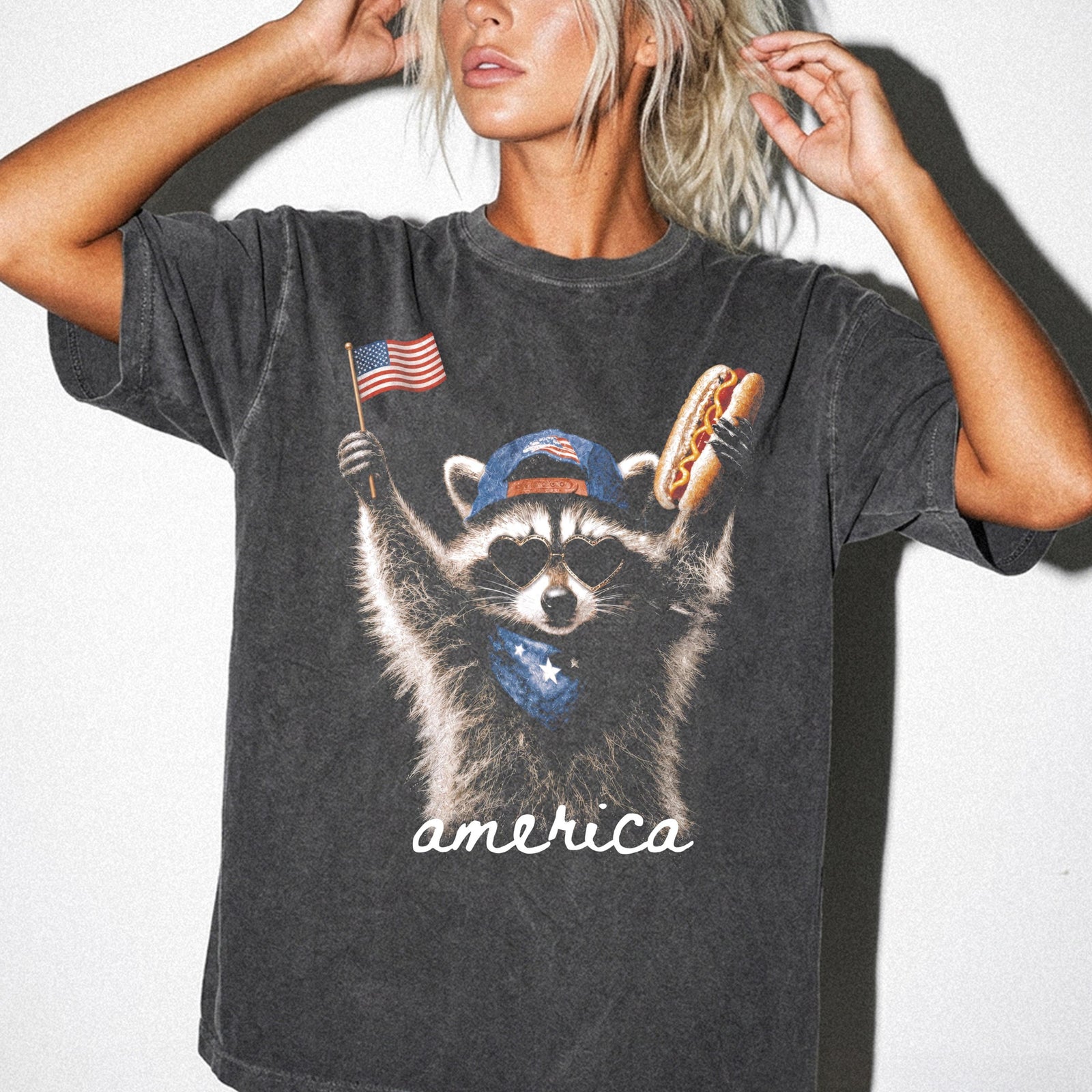 Comfort Colors Feral  Free Racoon Shirt 4th Of July Shirt Usa Independence Day Shirt Funny Raccoon Tee Patriotic Shirt July 4th Gift 1781232075121.jpg