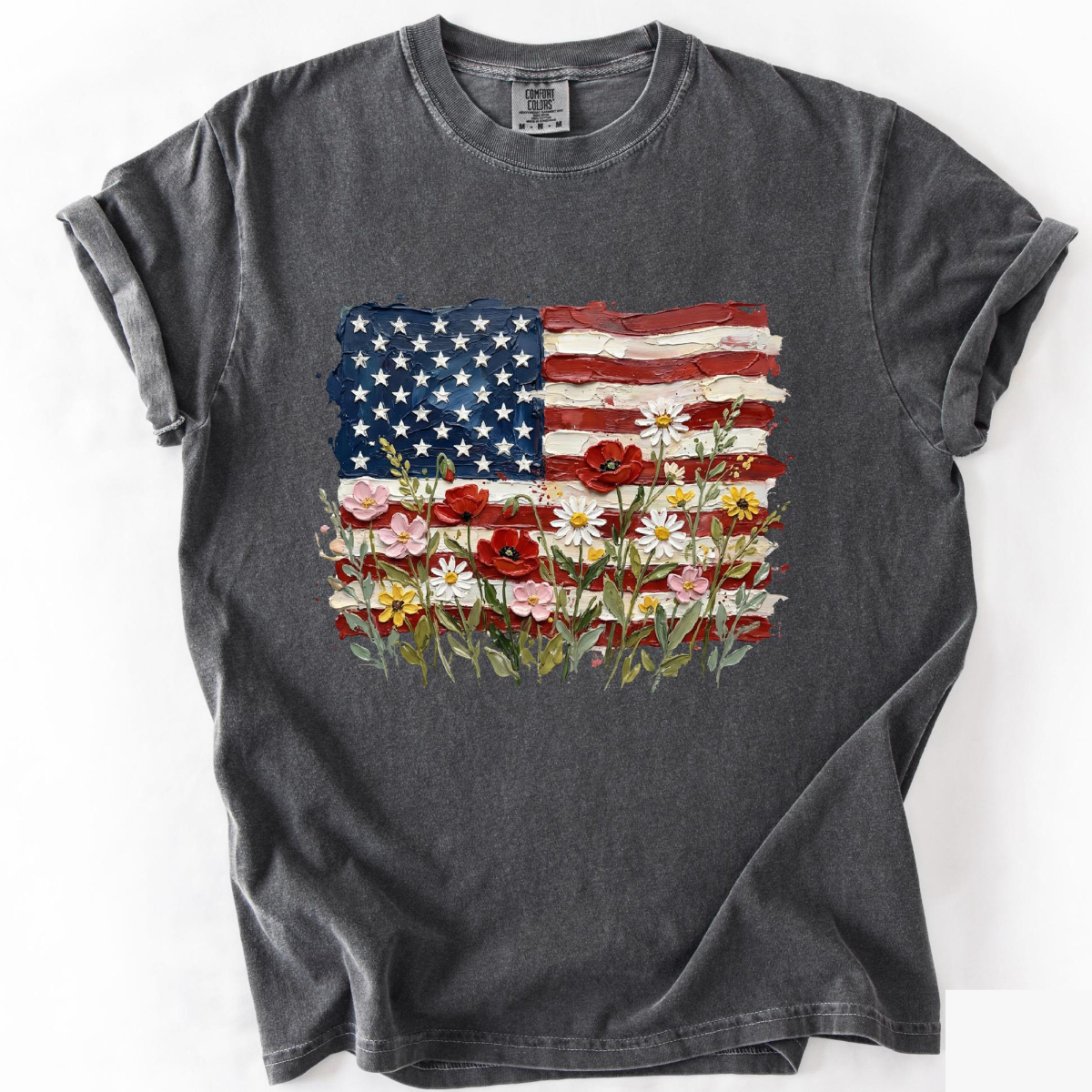 Floral American Flag Shirt 4th Of July T Shirt Patriotic Wildflower Usa Tee Independence Day Shirt Floral America Freedom Tee 1781234243094.png
