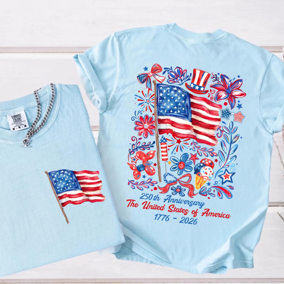 Comfort Colors Usa 250th Anniversary Shirt 4th Of July Back Graphic Tee Independence Day Gif Floral American Flag T Shirt 1781234805469.png