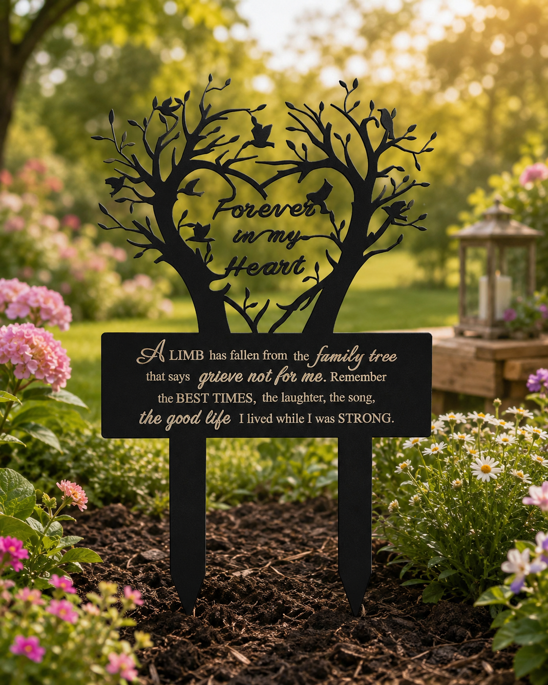 Garden Stake Graves Cemetery Decorations Metal Memorial Grave Markers Family Tree Graveyard Commemorative Plaque For Dad Mom Remembrance Plaque Stake Sympathy Graveside Decor Sign For Outdoor 1781237136900.png
