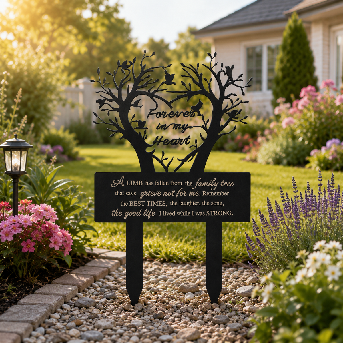 Garden Stake Graves Cemetery Decorations Metal Memorial Grave Markers Family Tree Graveyard Commemorative Plaque For Dad Mom Remembrance Plaque Stake Sympathy Graveside Decor Sign For Outdoor 1781237137039.png