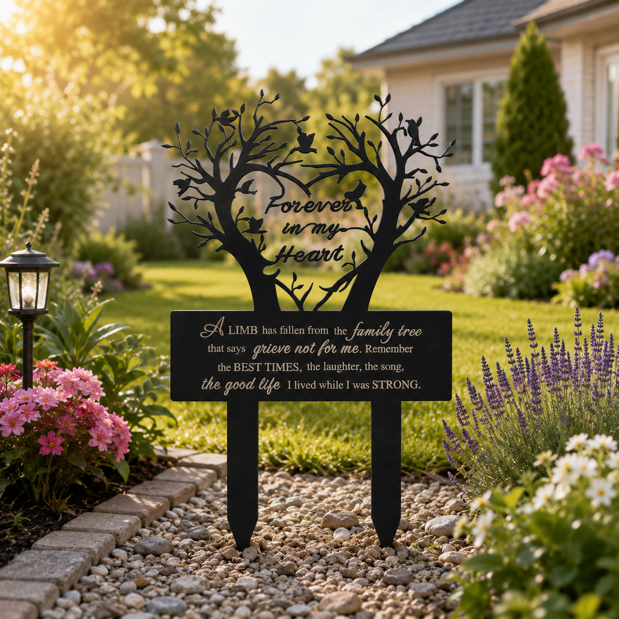 Garden Stake Graves Cemetery Decorations Metal Memorial Grave Markers Family Tree Graveyard Commemorative Plaque For Dad Mom Remembrance Plaque Stake Sympathy Graveside Decor Sign For Outdoor 1781237137039.png