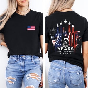 America 250 Shirt 1776 To 2026 Fighter Jet Tee Front And Back Print Patriotic Top 4th Of July Shirt 250 Years Of Freedom Usa Graphic 1781247263015.jpg
