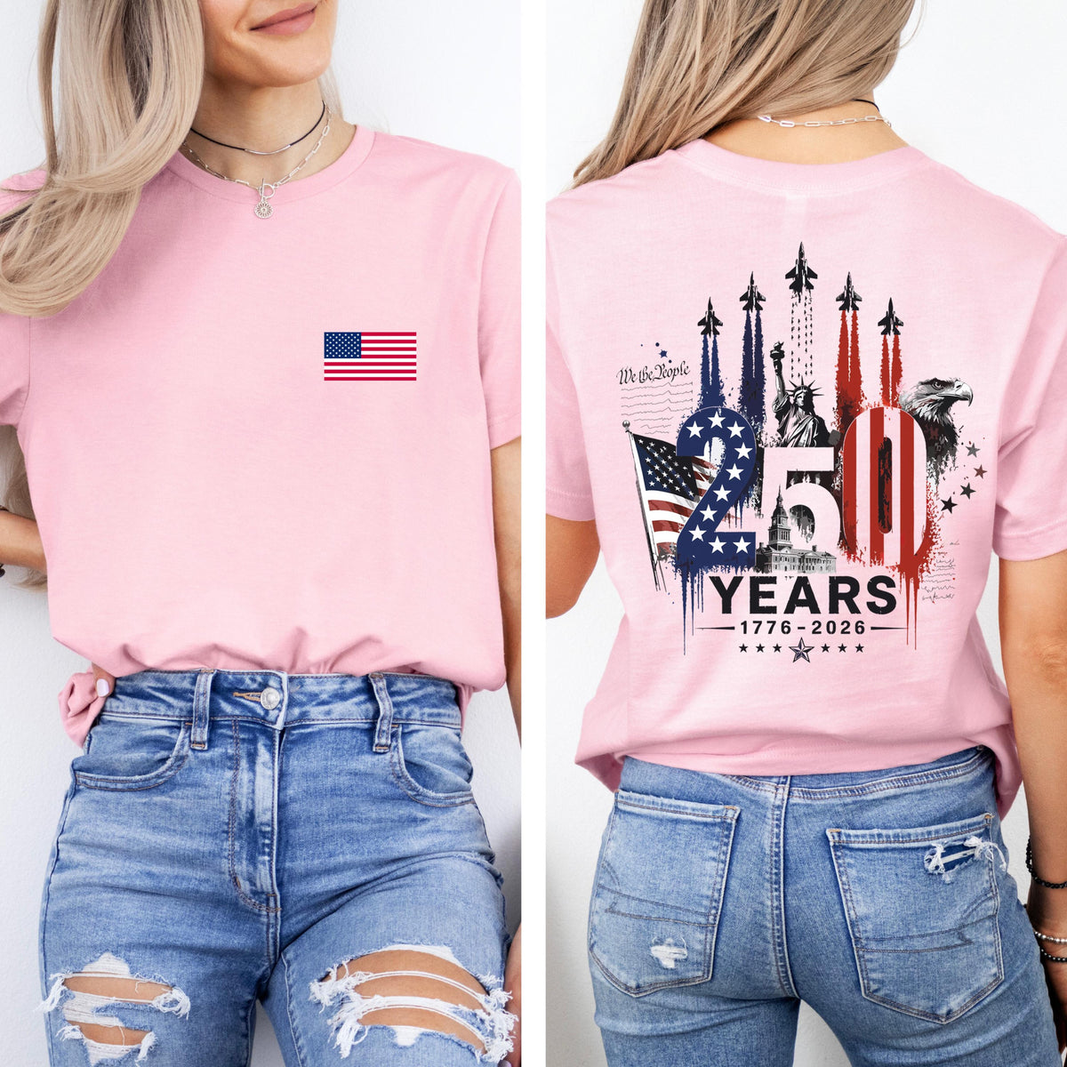 America 250 Shirt 1776 To 2026 Fighter Jet Tee Front And Back Print Patriotic Top 4th Of July Shirt 250 Years Of Freedom Usa Graphic 1781247263347.jpg