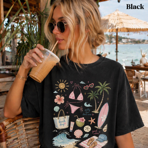 Beach Summer Vacation Shirt Seashell Bikini Tees Comfort Colors Summer Shirt Beach Vacation Shirt Tropical Shirt 1781255255661.png