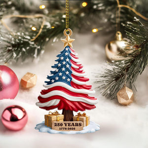 250th Anniversary Ornament 1776 2026 American Flag Christmas Tree Decor Patriotic Holiday Gift Us History Keepsake 250 Years Of America 1781490034308.jpg