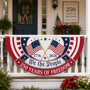 Patriotic Semicircle Banner We The People American Flag Banner America 250th Anniversary Door Decor 4th Of July Celebration Gift 1781493161058.jpg