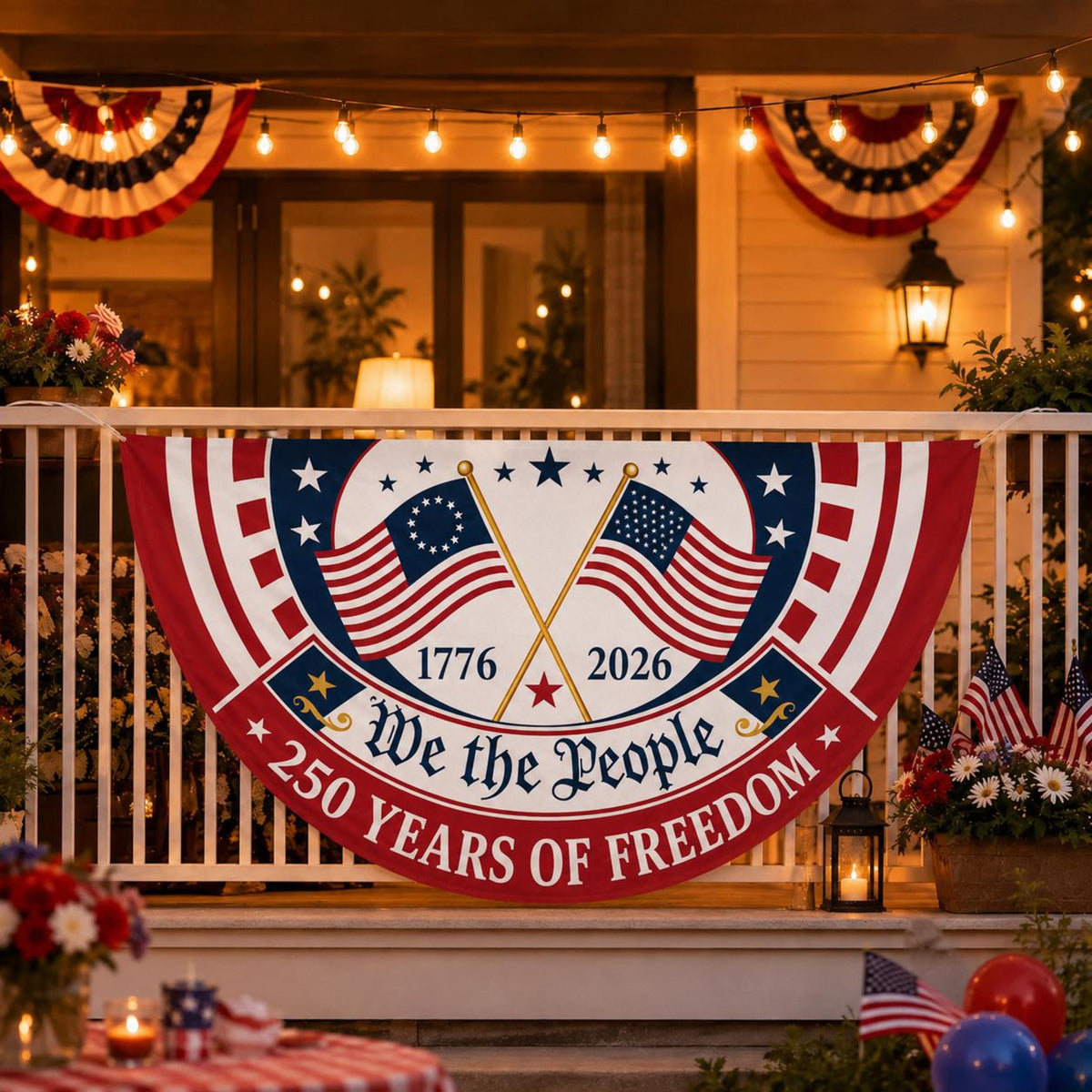 Patriotic Semicircle Banner We The People American Flag Banner America 250th Anniversary Door Decor 4th Of July Celebration Gift 1781493161455.jpg