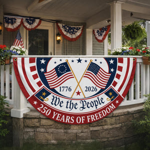 Patriotic Semicircle Banner We The People American Flag Banner America 250th Anniversary Door Decor 4th Of July Celebration Gift 1781493161632.jpg