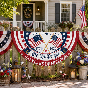 Patriotic Semicircle Banner We The People American Flag Banner America 250th Anniversary Door Decor 4th Of July Celebration Gift 1781493161721.jpg