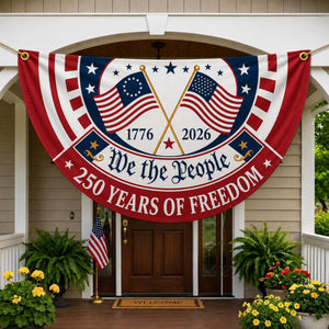 Patriotic Semicircle Banner We The People American Flag Banner America 250th Anniversary Door Decor 4th Of July Celebration Gift 1781493161772.jpg