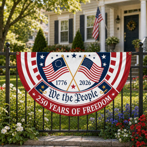 Patriotic Semicircle Banner We The People American Flag Banner America 250th Anniversary Door Decor 4th Of July Celebration Gift 1781493161886.jpg