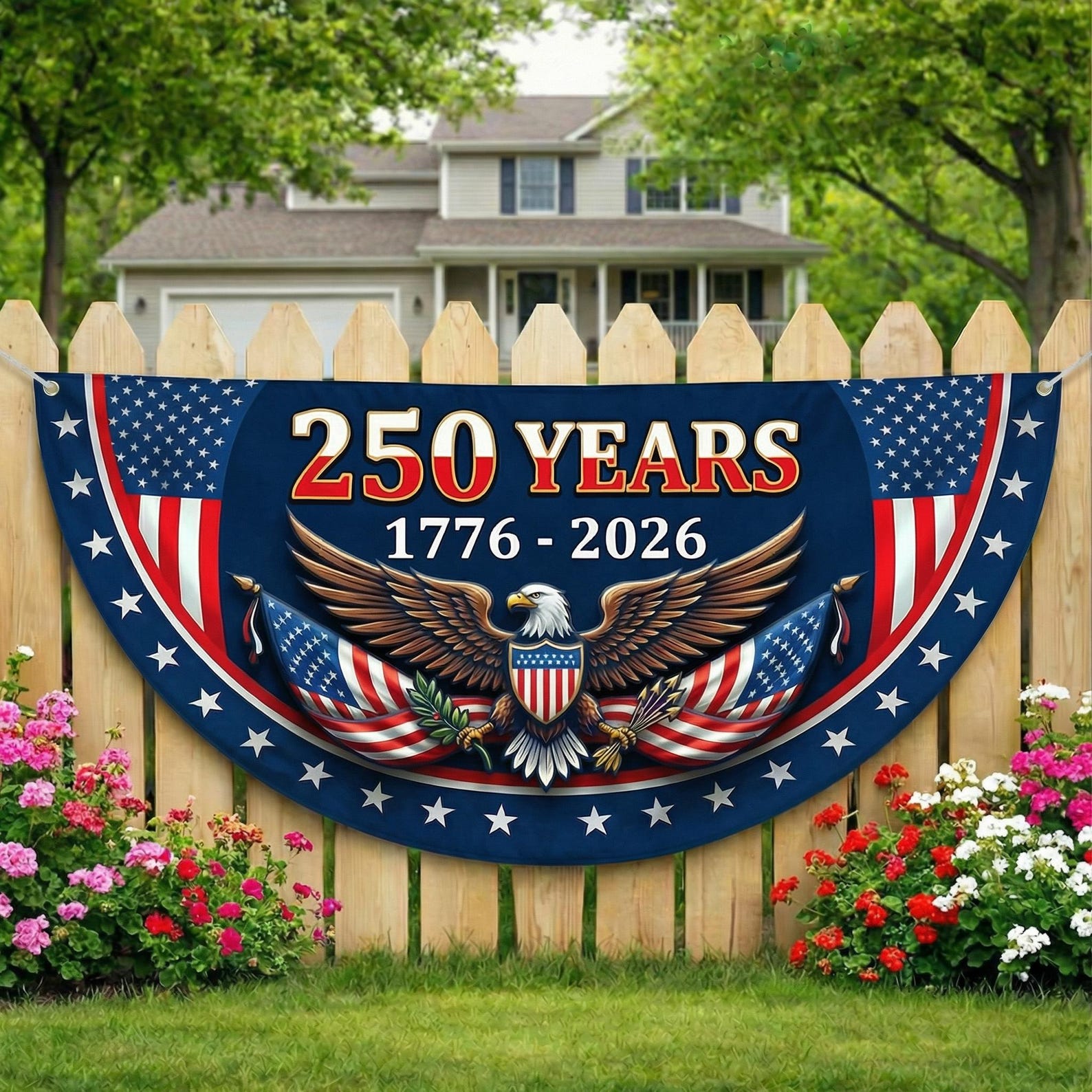 America 250th Anniversary Patriotic Bunting Banner1776 2026 Let Freedom Ring Porch Decor250th Anniversary Usa Semi Circular Flag 1781493589161.jpg