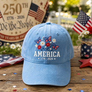 Embroidered Floral America Hat 250th Anniversary 1776 2026 Patriotic Cap 4th Of July Gift 1781497581012.png