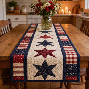Patriotic Stars Table Runner Quilted Americana Table Decor Red White And Blue Stripes Runner 4th Of July Dining Decor Independence Day Gift 1781498890359.jpg