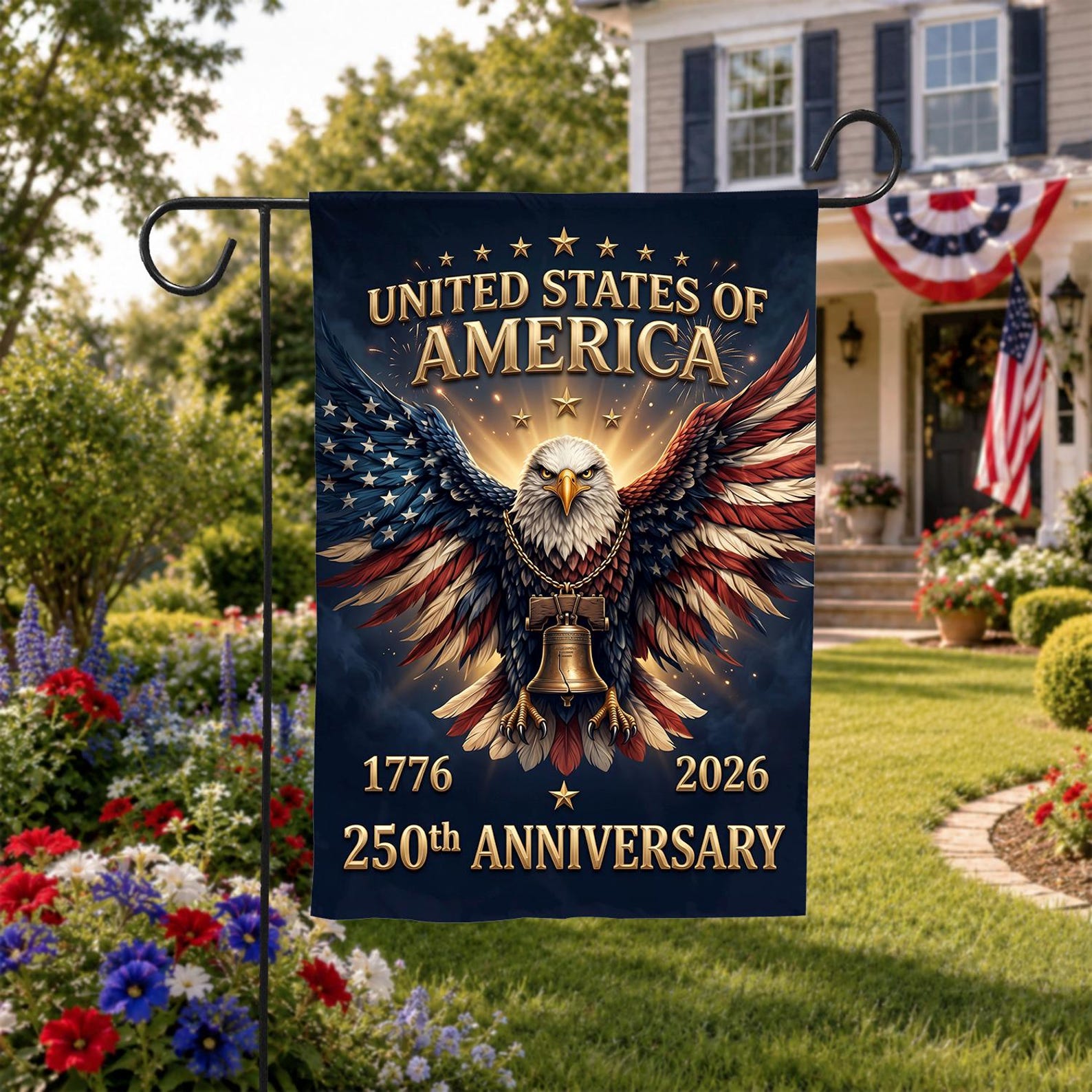 250th Anniversary Usa Flag Made In Usa American Flag Double Sided Independence Day 4th Of July Patriotic Decor Garden Decor Home Decor 1781509755630.jpg