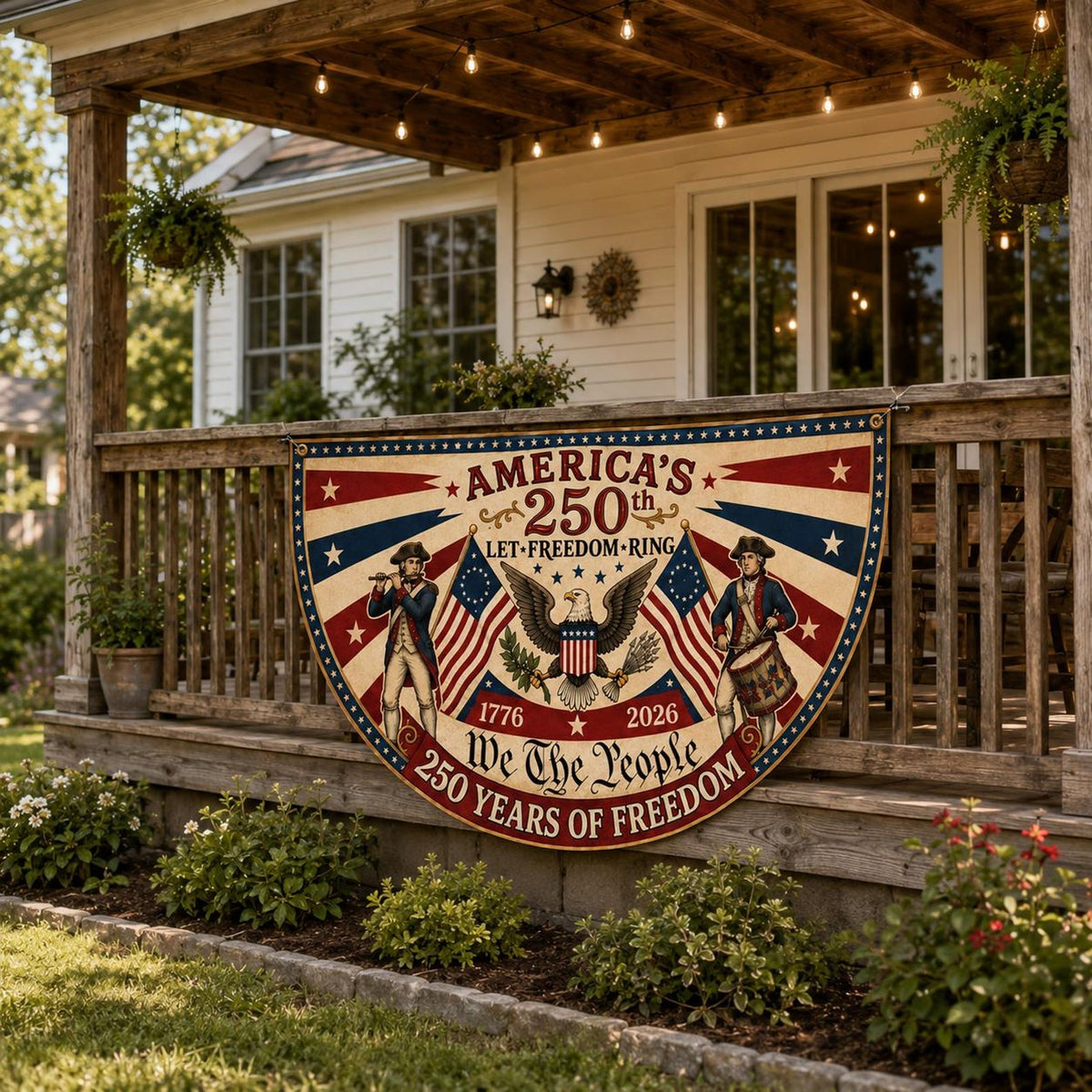 Usa 250th Anniversary Patriotic Semi Circle Flag America 1776 2026 Freedom Porch Decor Independence Day Banner 1781509877931.jpg