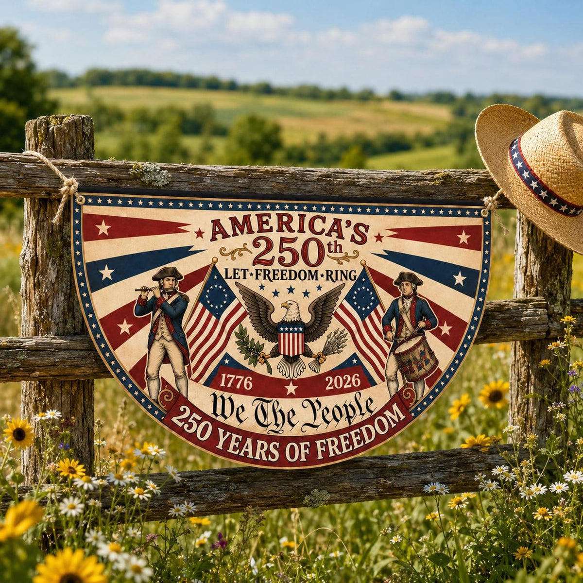 Usa 250th Anniversary Patriotic Semi Circle Flag America 1776 2026 Freedom Porch Decor Independence Day Banner 1781509878030.jpg