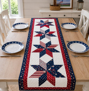 Patriotic Usa Table Runner Americana Star Table Runner Red White Blue Farmhouse Decor 4th Of July Table Decor American Flag Runner 1781511856951.jpg